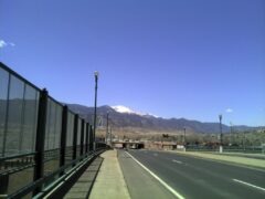 Pikes Peak from Colorado Ave Bridge